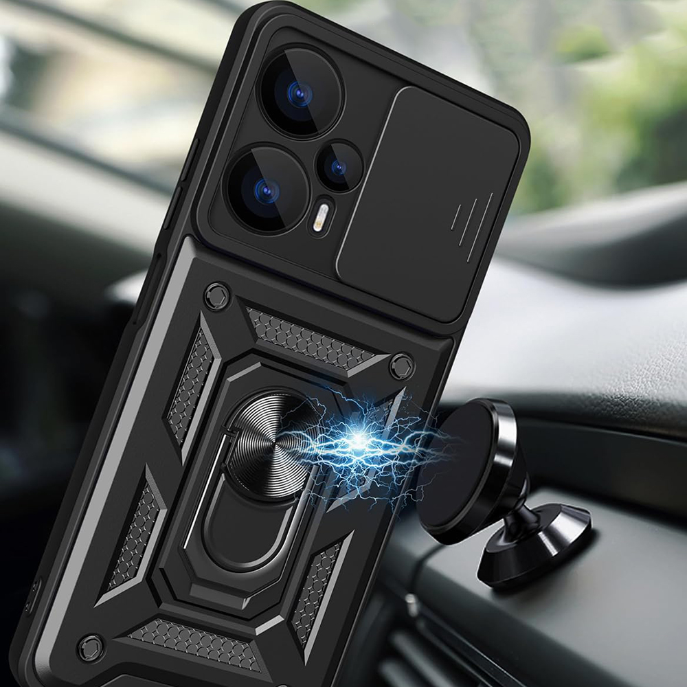 Techsuit Camguard Schutzhülle für Realme GT 6/GT 6T - Schwarz
