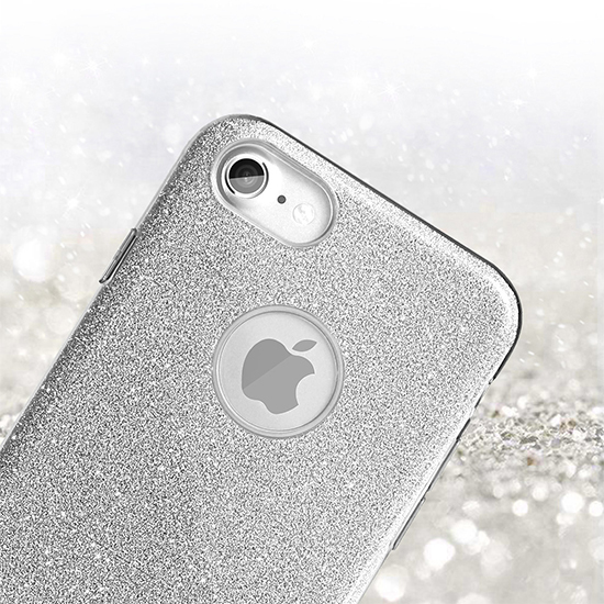 Glitzerhülle für Apple iPhone 11 - Silber - Typ 2
