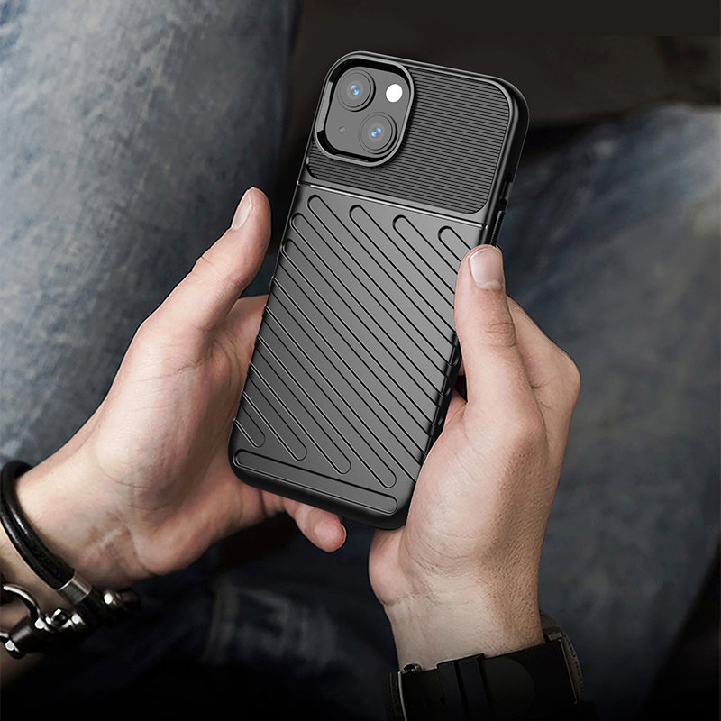 Robuste Thunder Hülle für Apple iPhone 13 - Grün