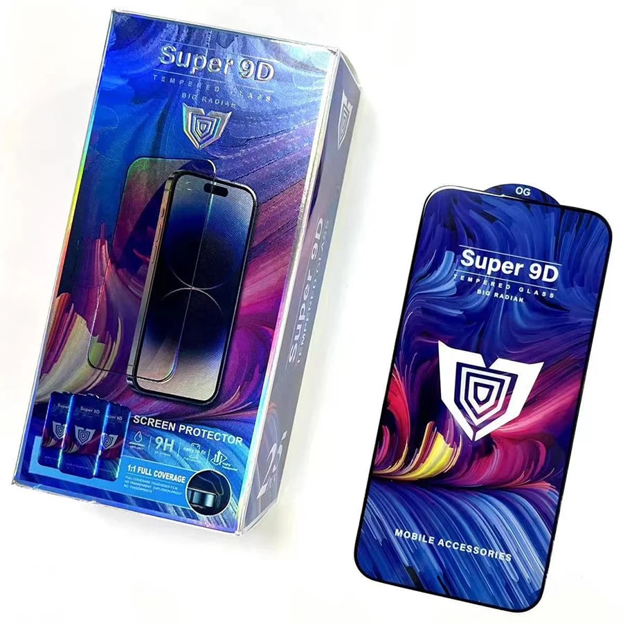 9D Super Schutzglas für Realme 11 - Schwarz