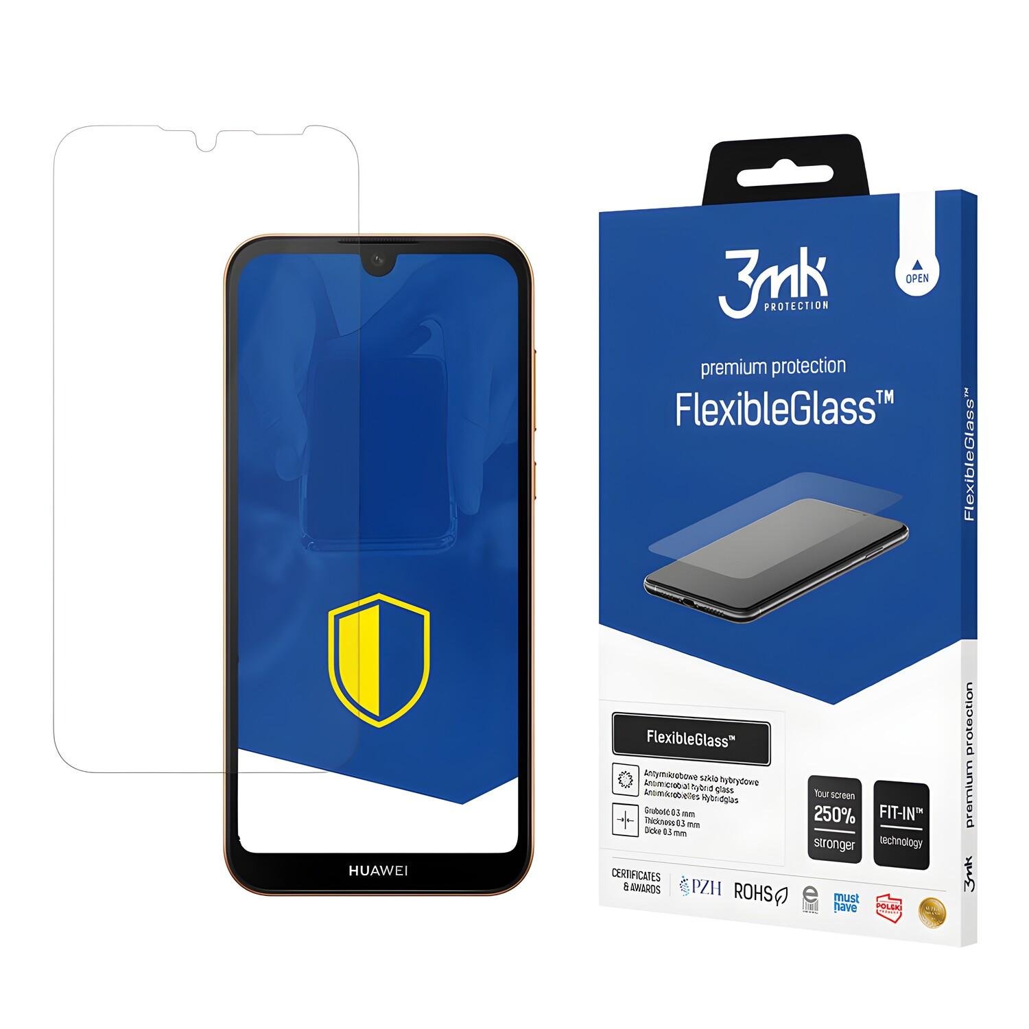 Schützendes 3mk FlexibleGlass Hybridglas für Huawei Y5 2019 - Durchscheinend