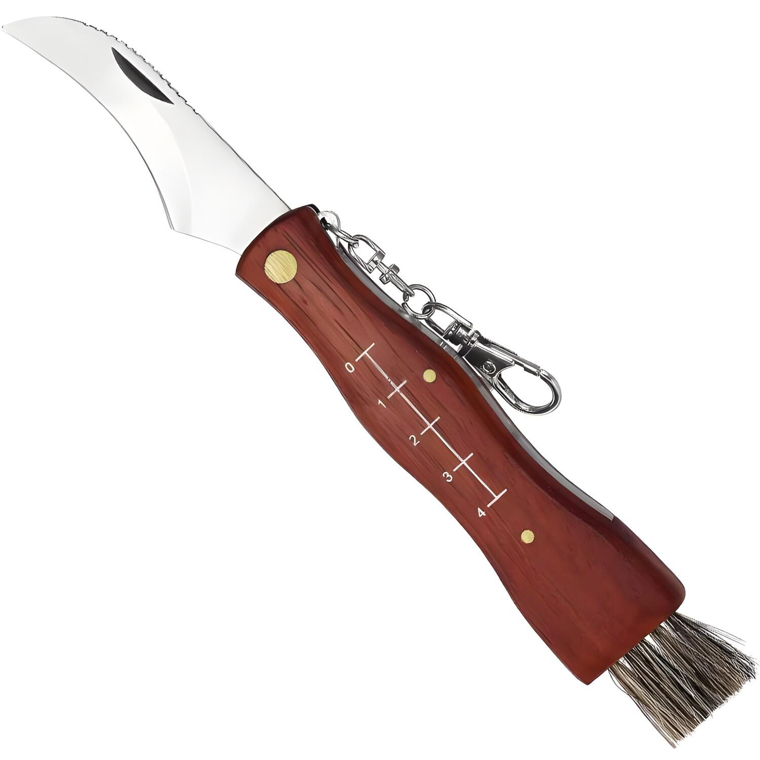 Multifunktionales Klappmesser mit Besen - 21cm / Braun