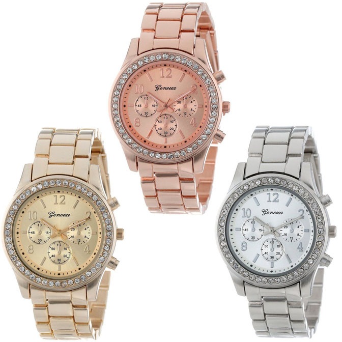 QU-24056 Uhr – Rosa/Gold/2. Qualität