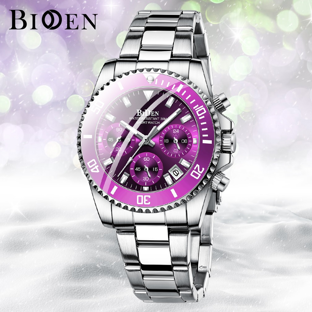 Uhr BIDEN WO-14640 - Silber / Rosa