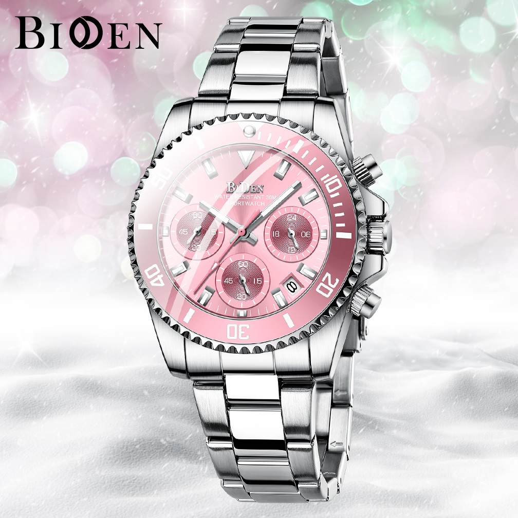 Uhr BIDEN WO-14640 - Silber / Rosa