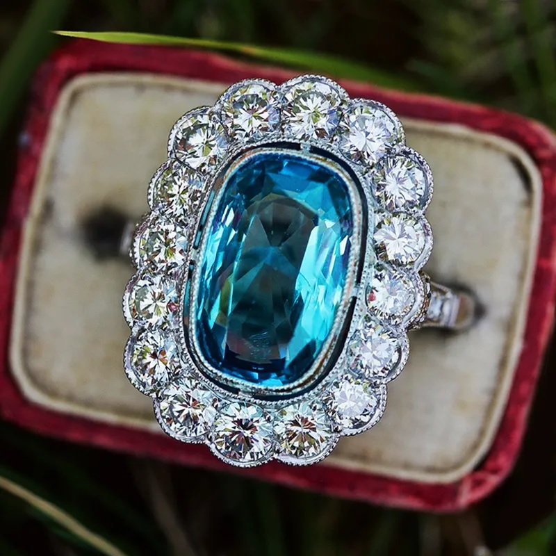 Ring CA-35638 - Silber / Blau / 59mm