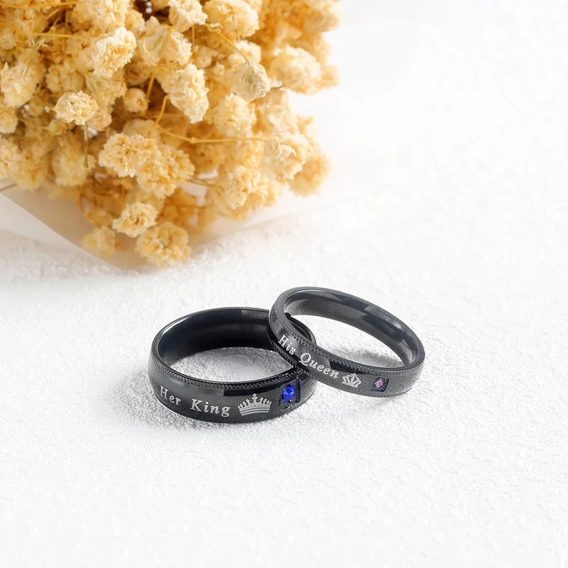 His Queen Ring - Schwarz/52mm