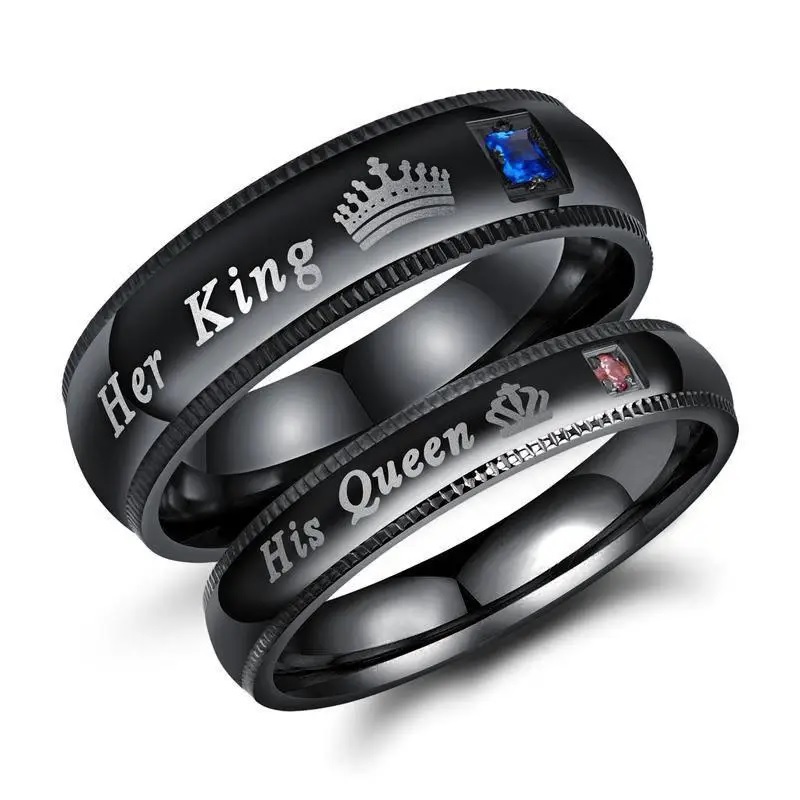 His Queen Ring - Schwarz/52mm
