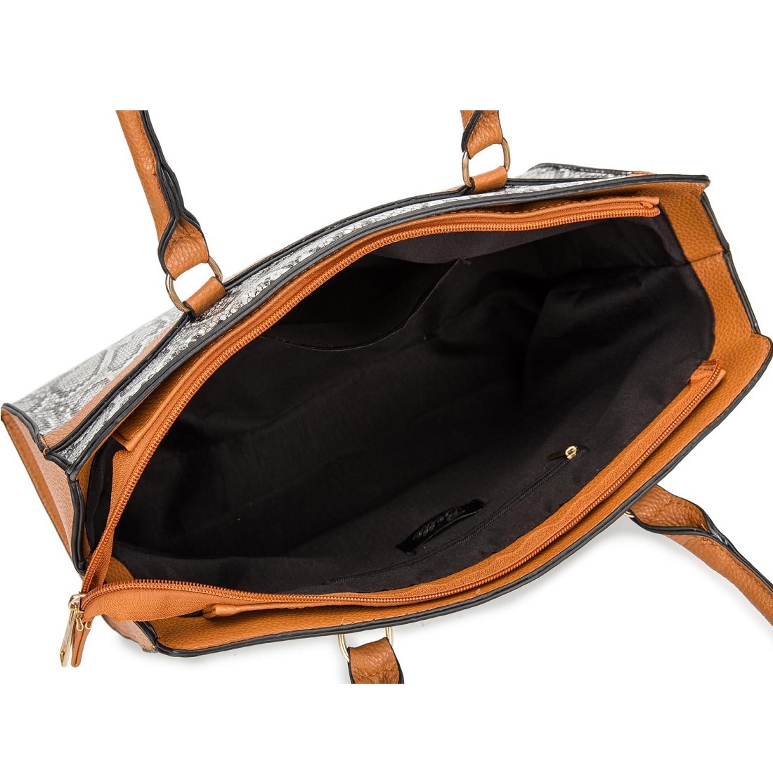 AG-6864 Handtasche - Schwarz/Weiß