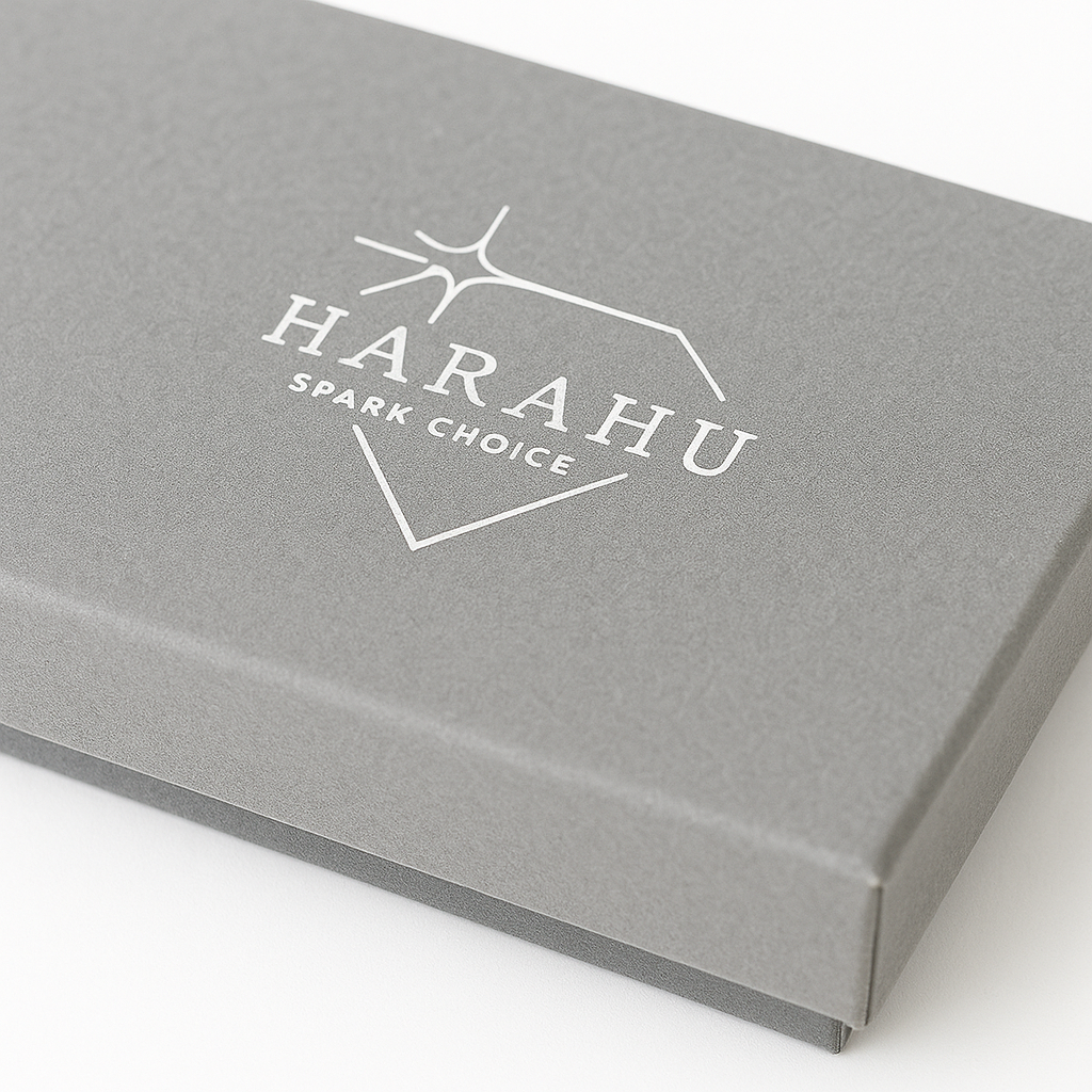 Geschenkbox HARAHU - Grau / 9x9cm