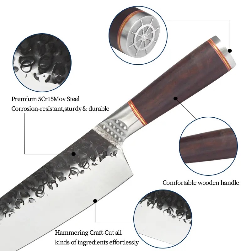NA-26833 Küchenmesser – Braun/Typ4