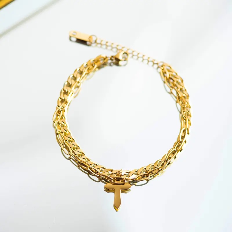 Armband Gold Cross - Gold