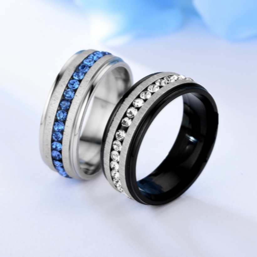 Ring NO-17165 - Silber/Blau/52mm