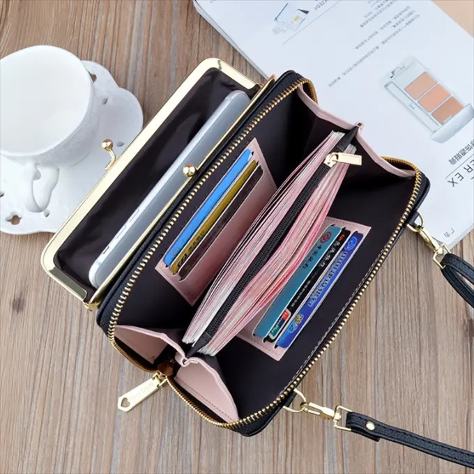 LE-25219 Crossbody Geldbörse - Grau