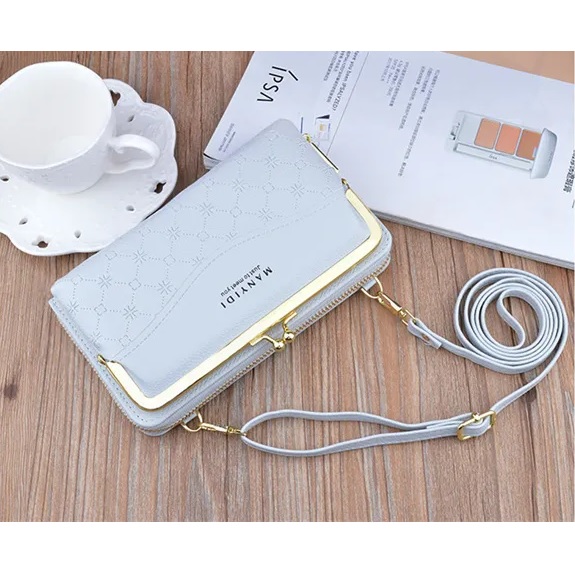 LE-25219 Crossbody Geldbörse - Grau