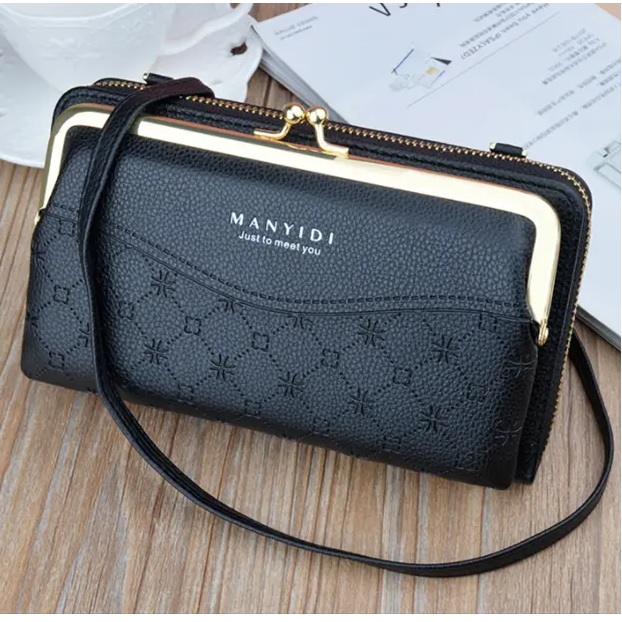 LE-25219 Crossbody Geldbörse - Grau
