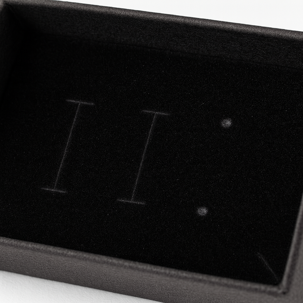 Geschenkbox HARAHU - Grau / 9x9cm