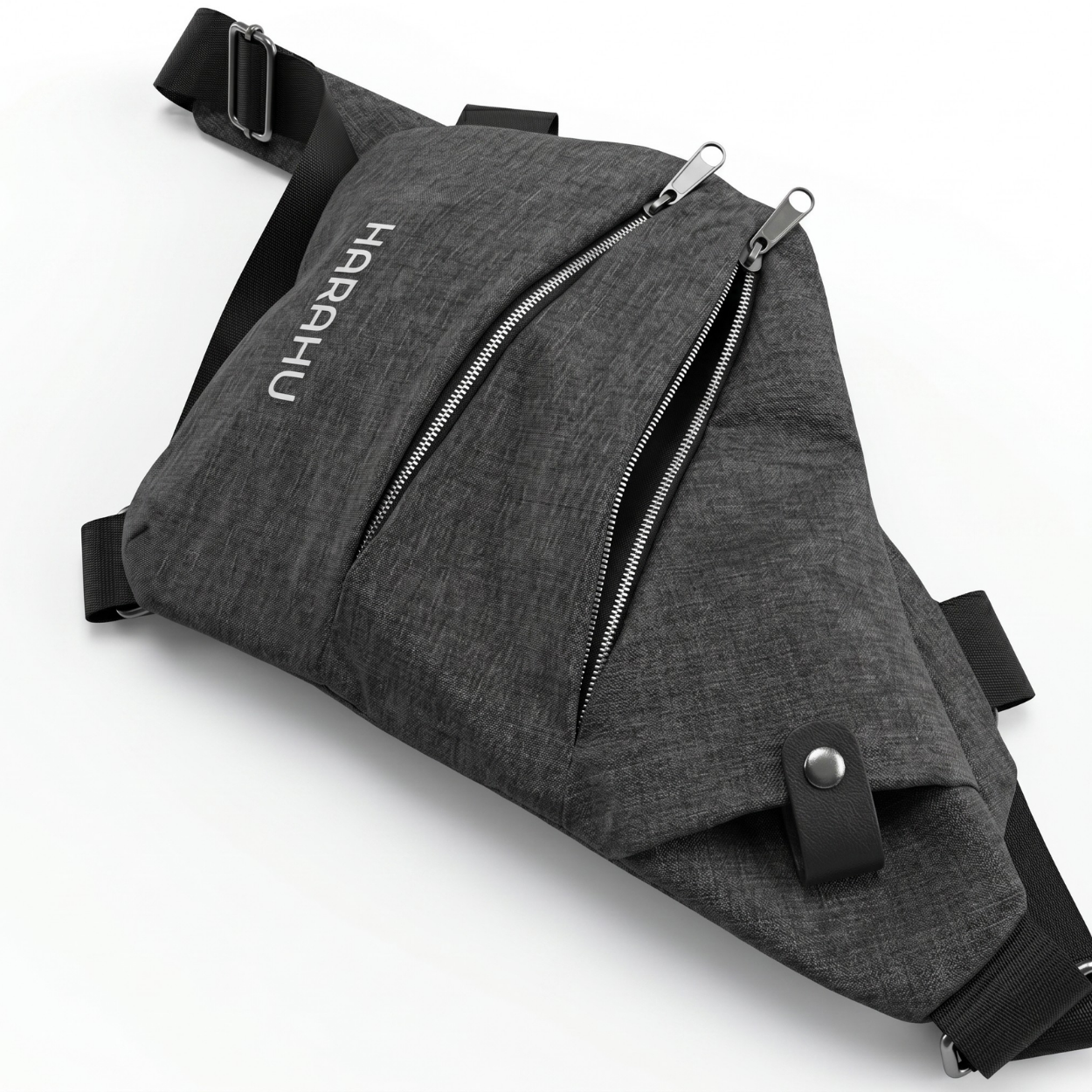 Herren Crossbody Tasche HARAHU Instinct - Schwarz