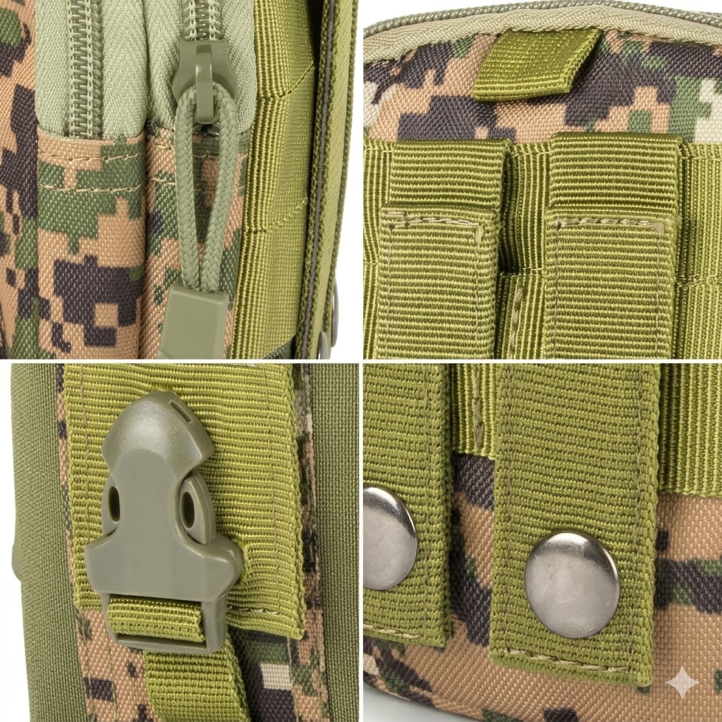 Abnehmbare Gürteltasche - Tarnung / Typ2