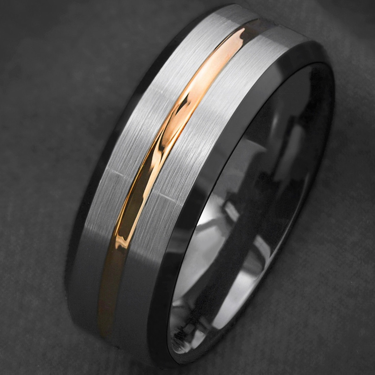 AR-7148 Ring - Silber/Golden/57mm