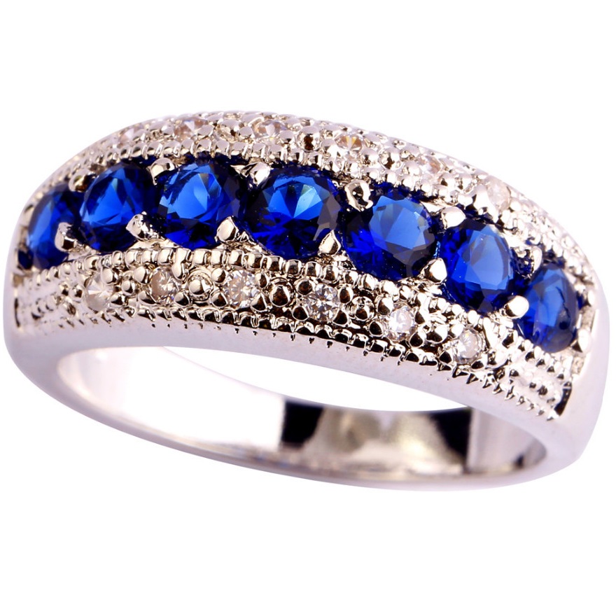 Ring GA-1266 - Silber/Blau - 52mm
