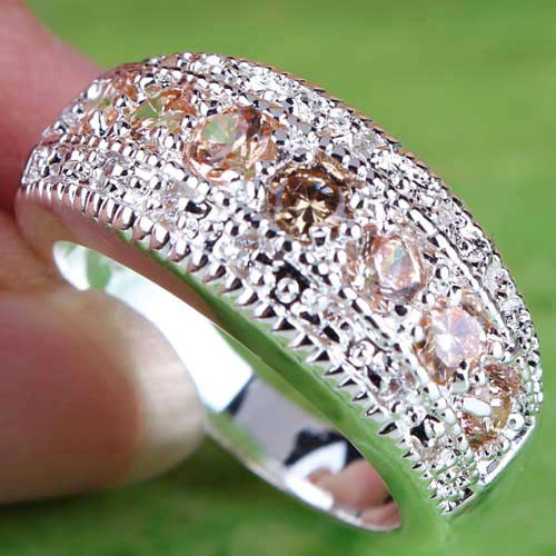 Ring GA-1266 - Silber/Blau - 52mm