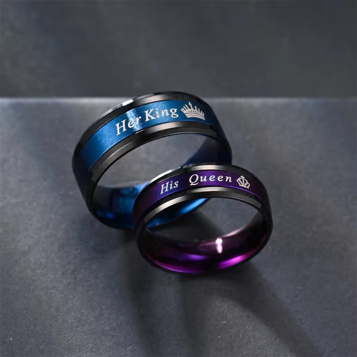 My King Ring - Schwarz/Blau/59mm