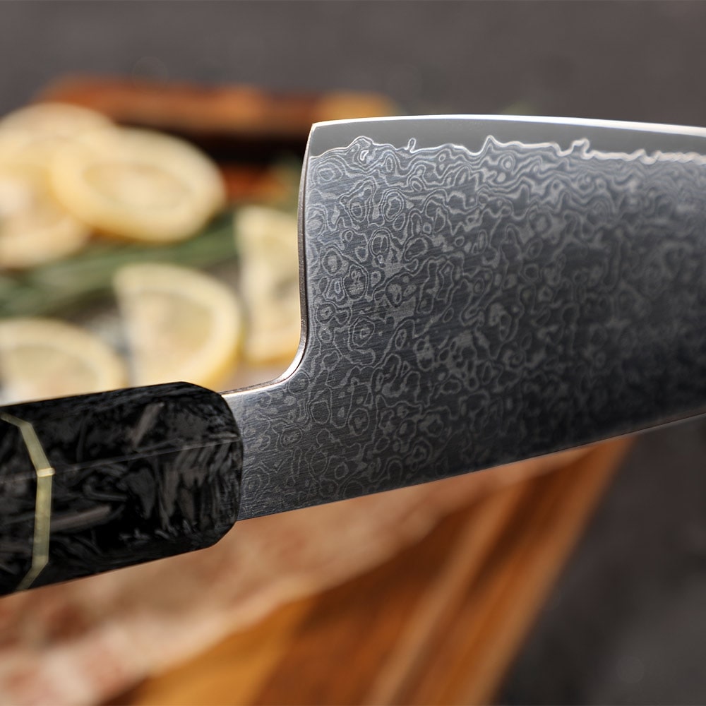 Damast Küchenmesser TS-37456 - Kiritsuke / Schwarz