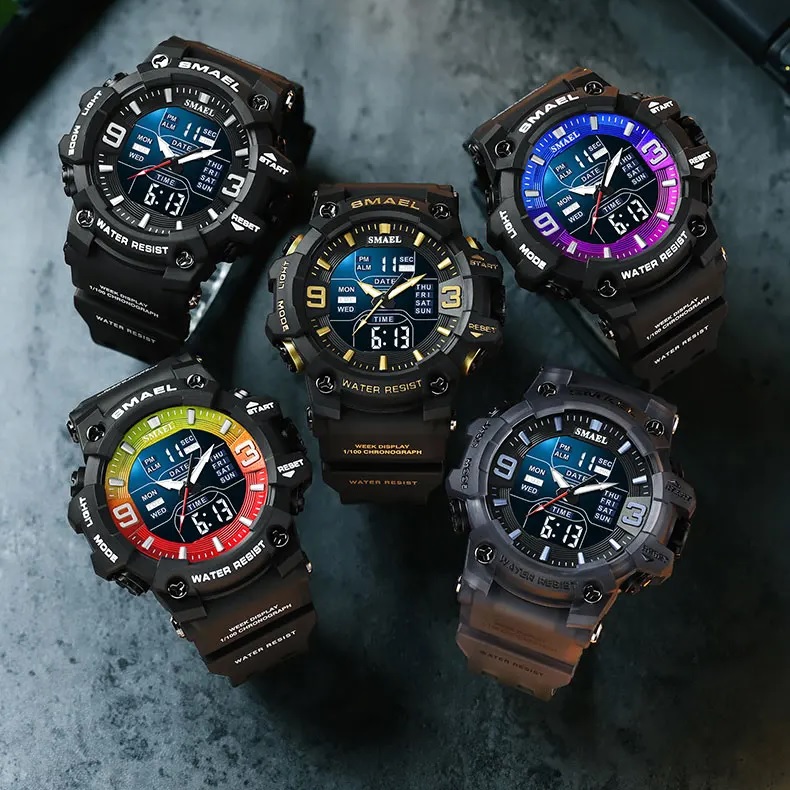 Uhr SMAEL TR - 40758 - Schwarz / Grau