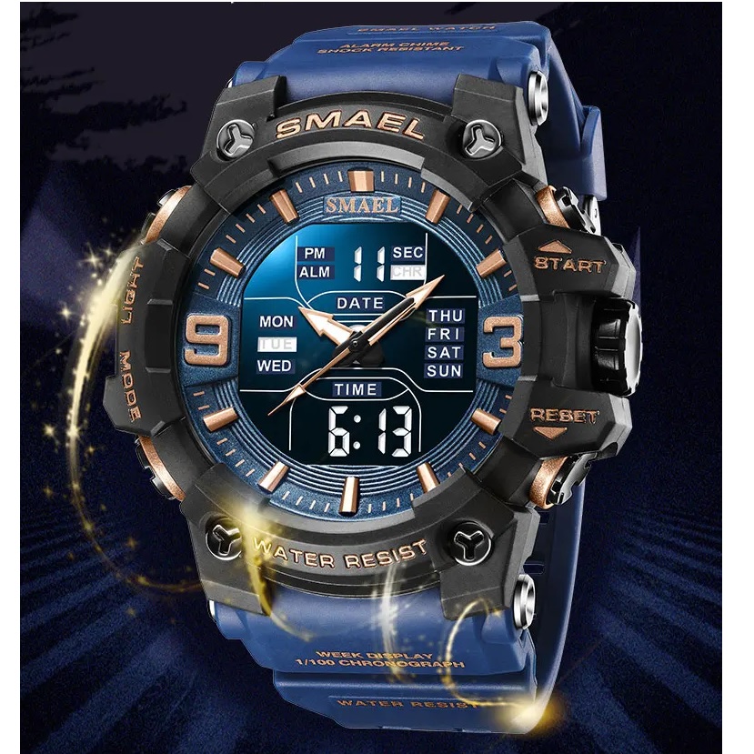 Uhr SMAEL TR - 40758 - Schwarz / Grau