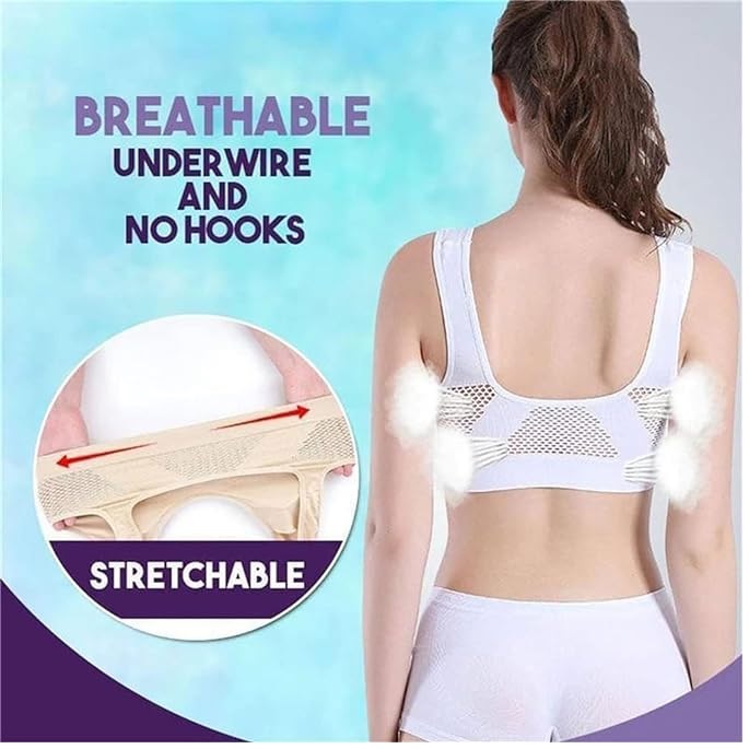 Nahtloser Sport-BH – Violett/ M