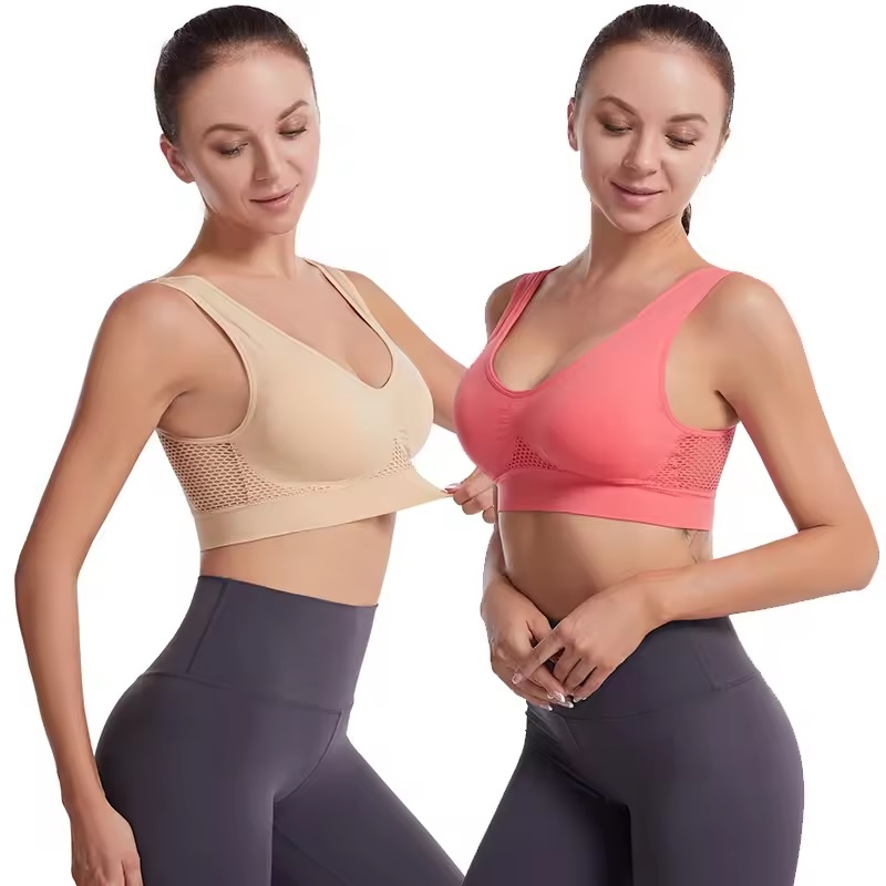 Nahtloser Sport-BH – Violett/ M