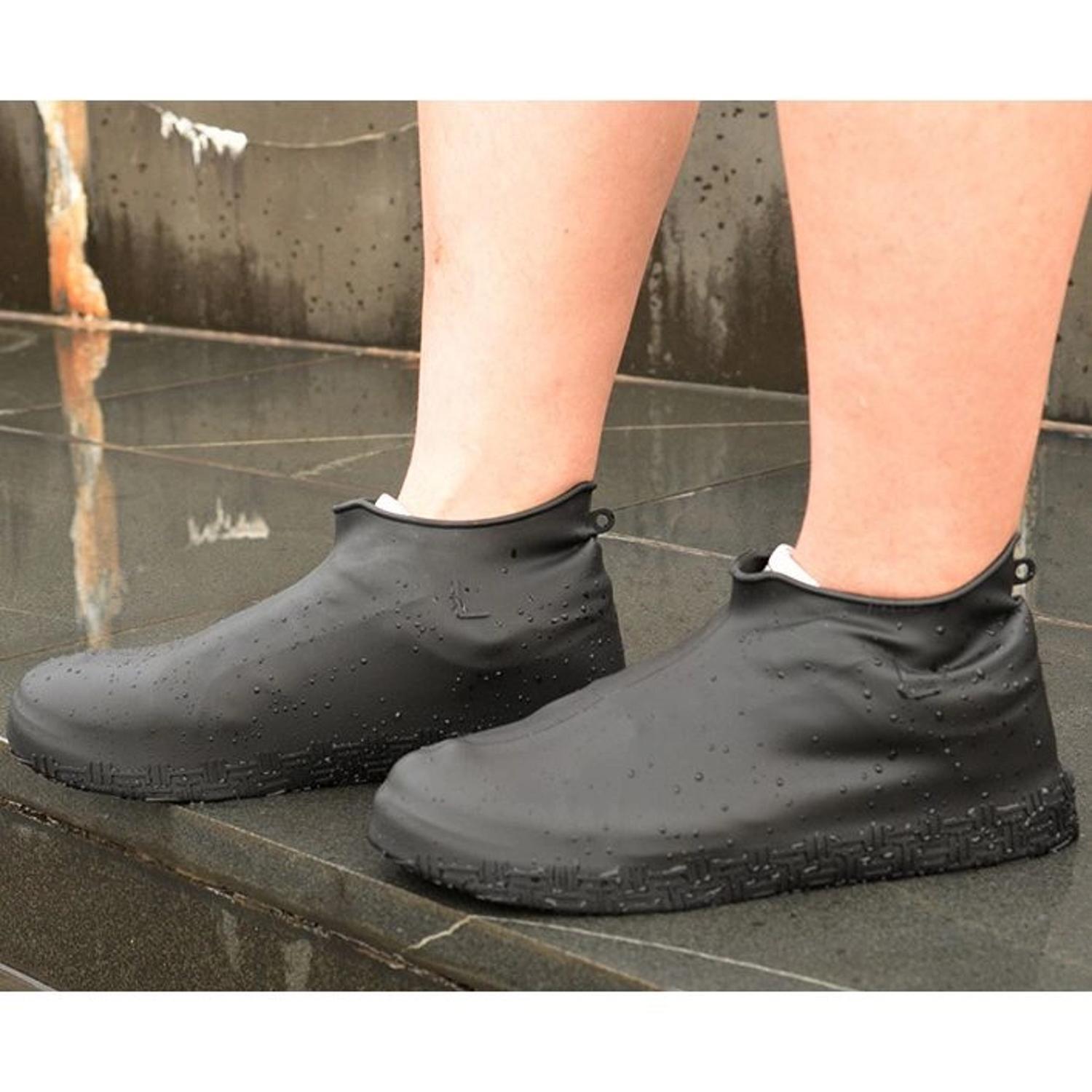 Wasserdichte Schuhüberzüge – Rosa / XL