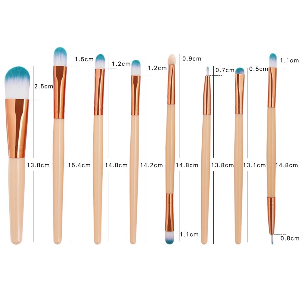 Make-up-Pinsel LO-4520 - Weiß/Golden