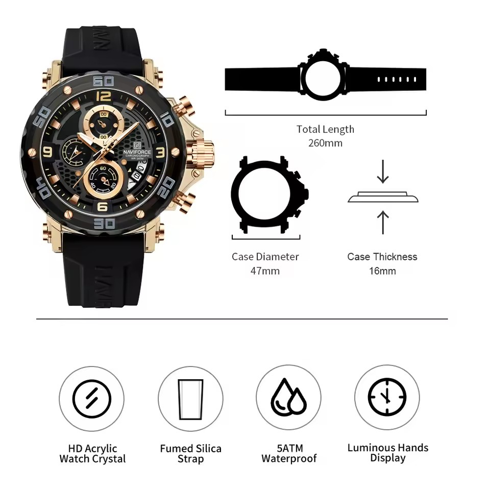 Uhr NAVIFORCE MR-38579 - Braun