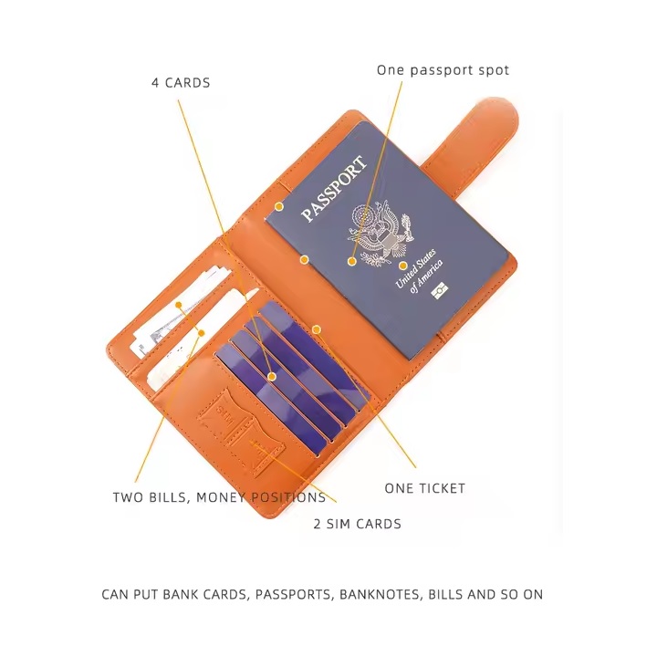 Travel WALLET Baellerry EA-35598 - Gelb