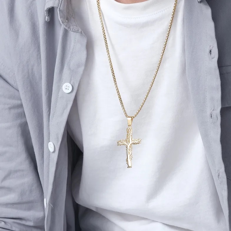 Halskette Tree Cross - Gold