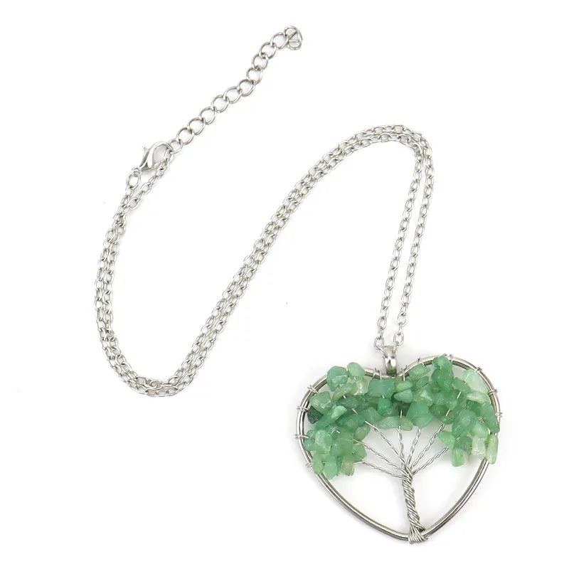 Halskette Tree Heart - Blau