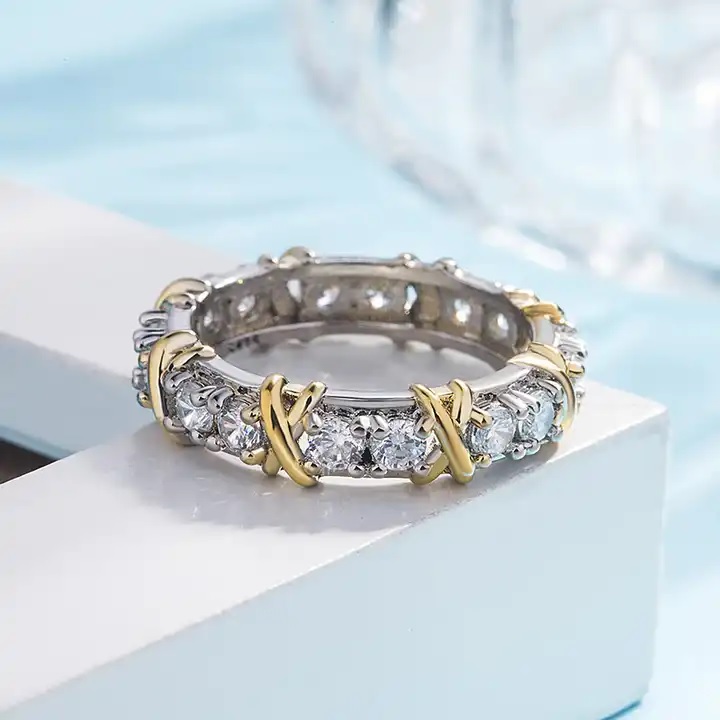 WH-29058 Ring - Silber/Golden/65mm