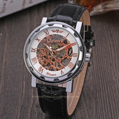 Winner RE-14452 Uhr – Schwarz