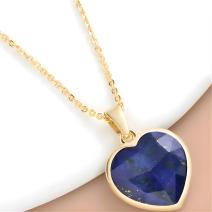 Halskette QH-38988 - Blau - Grün / Gold