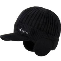 Wintermütze mit Schirm ZS-39152 - Schwarz