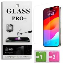 9D Izmael Premium Schutzglas für Apple iPhone 15 - Durchscheinend