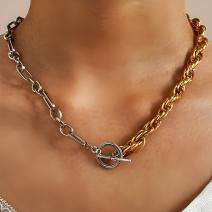 CA-7448 Halskette - Golden/Silber/Typ2