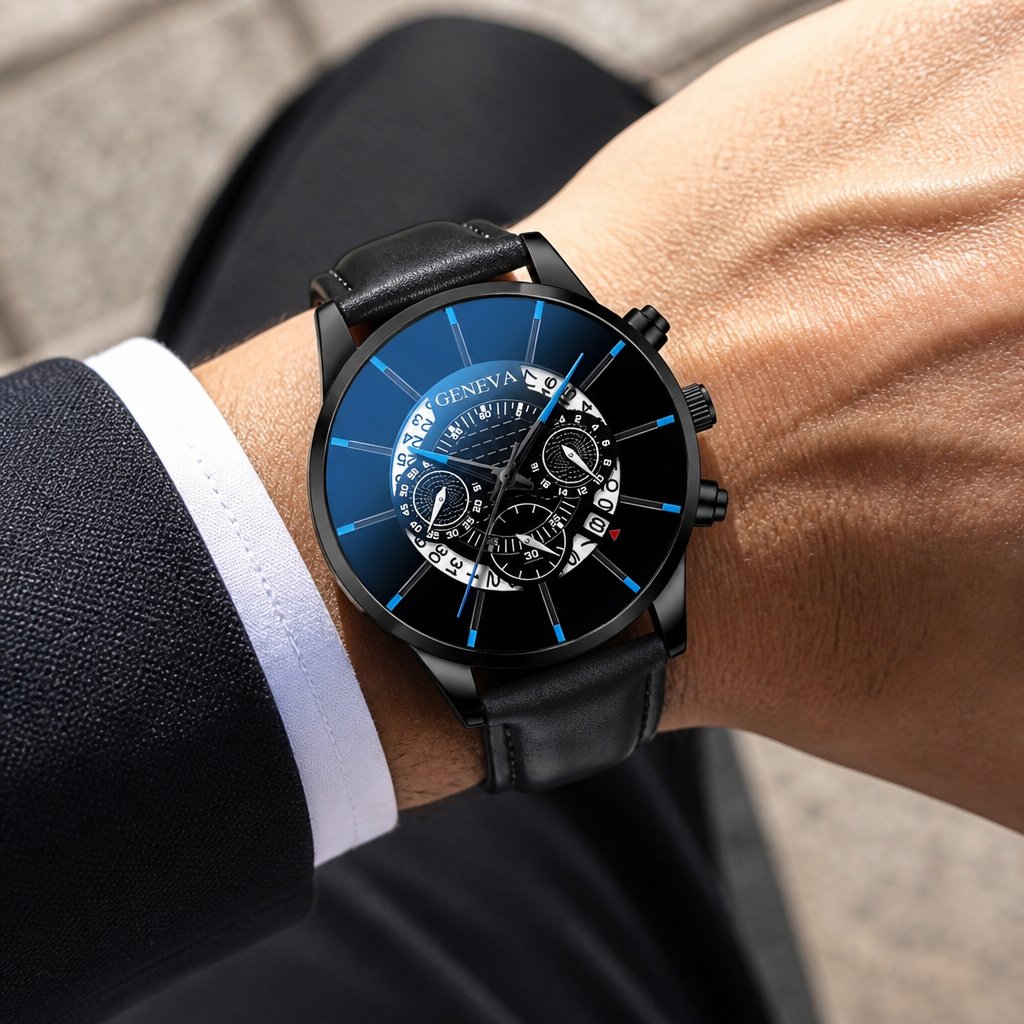 BR-23736 Uhr – Schwarz/Blau