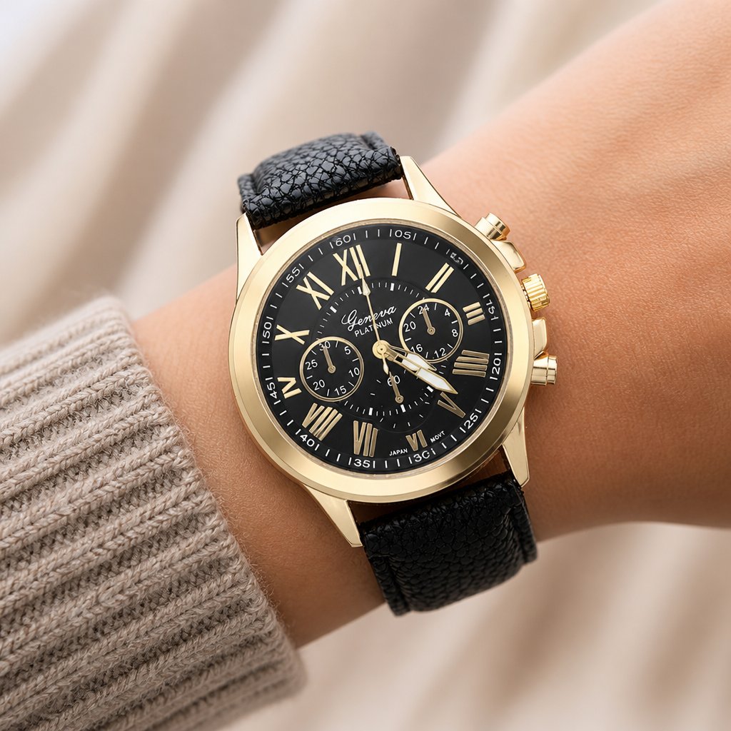 Armbanduhr CH-2489 - Schwarz