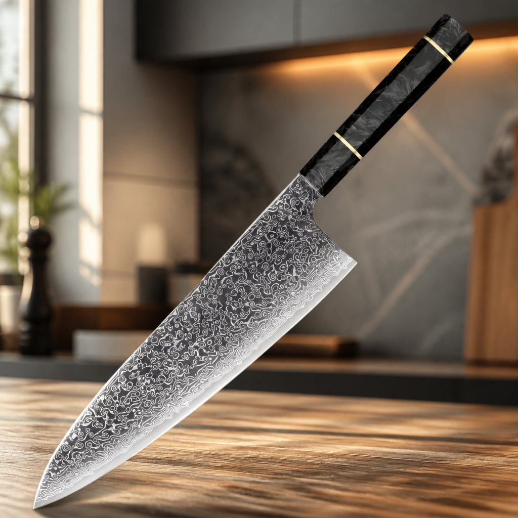 Damast Küchenmesser TS-37446 - Big Chef / Schwarz