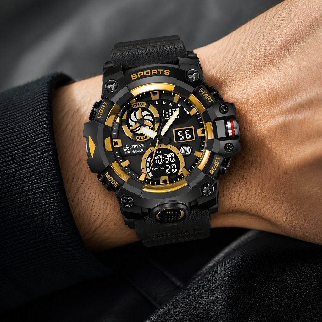 Uhr STRYVE HU-38684 - Schwarz / Gold