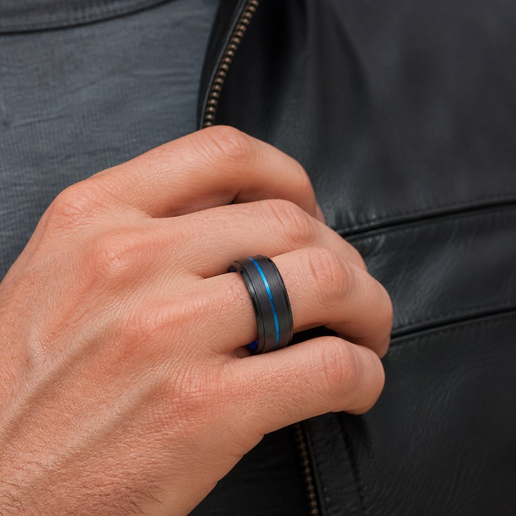 AR-7140 Ring - Schwarz/Blau/57mm