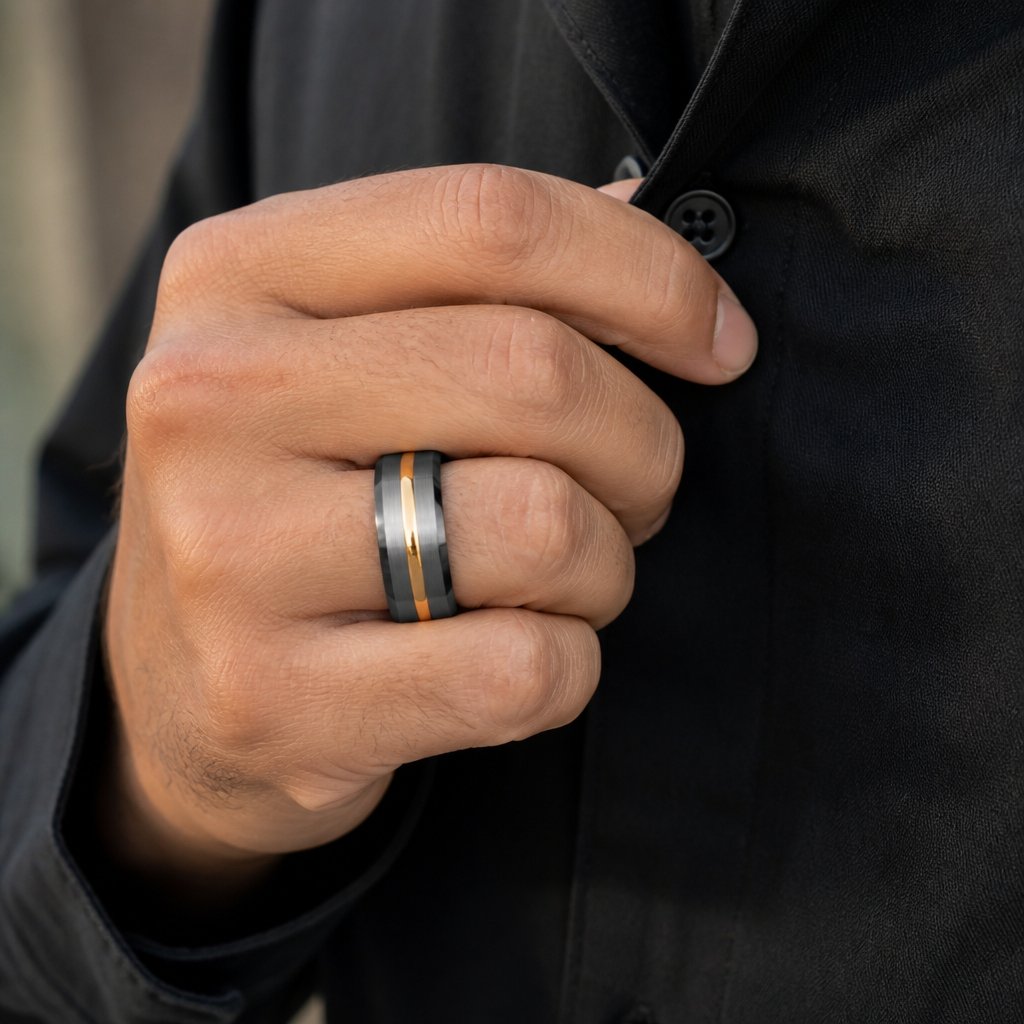 AR-7153 Ring - Silber/Gold/69mm